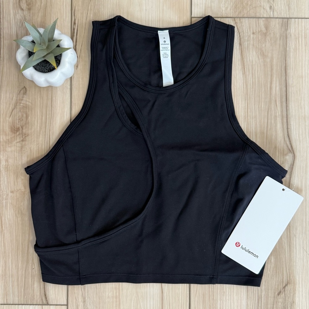 NWT Lululemon Aligned Angles Tank Black Size 6 - Picture 4 of 7